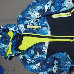 Boys lined rain jacket. Large